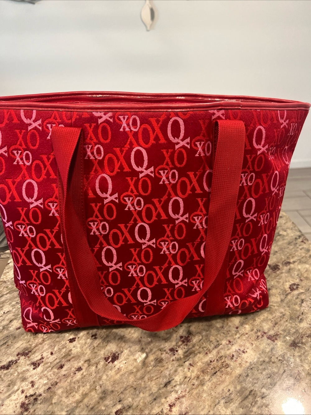 XOXO Red and Pink Logo Tote - Picture 3 of 6
